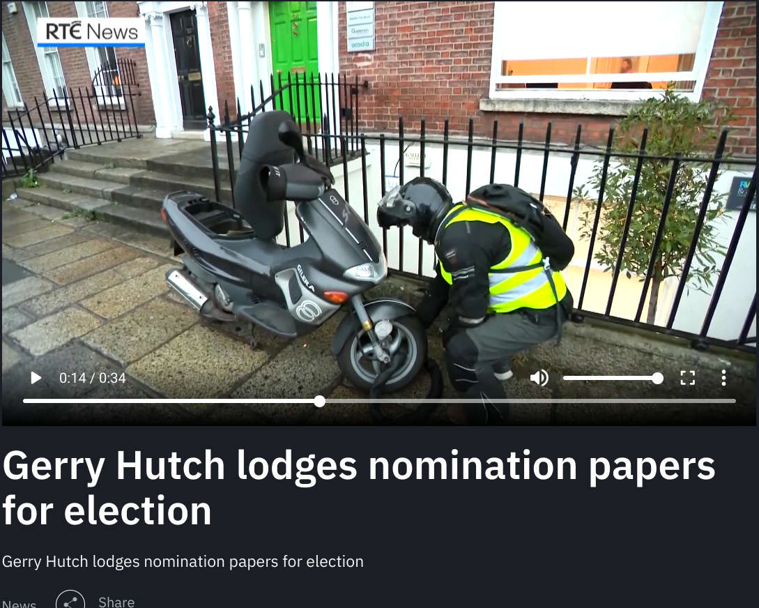 Gerry Hutch, The Monk, Scooter, nomination